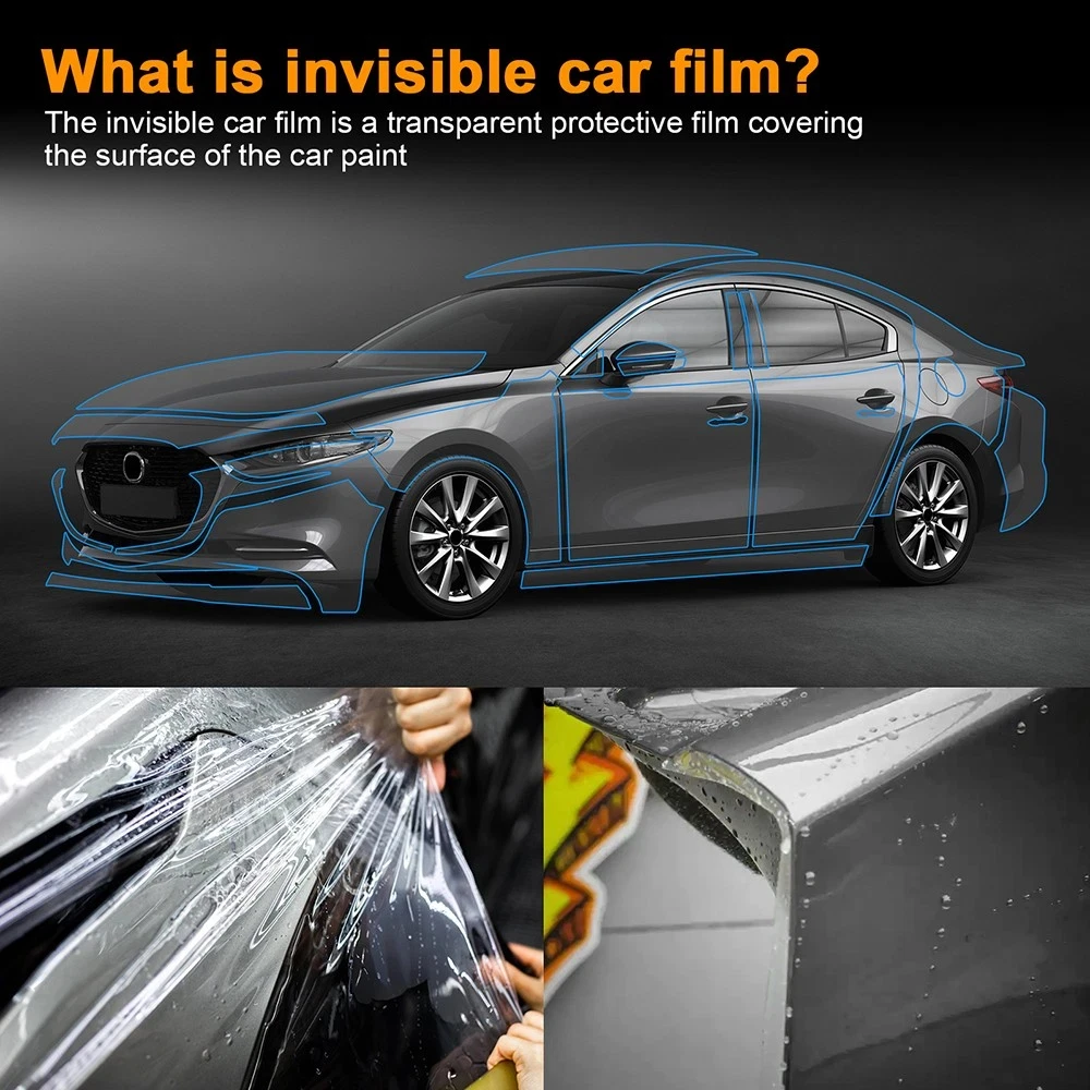 

9Mil TPU Scratch-resistant Car Paint Protection Film For Mazda 3 2019-2025 Car Body Transparent Bra Per-cut PPF Kit