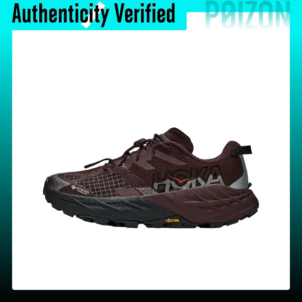 HOKA ONE ONE SPEEDGOAT 7 Trail Running Shoes Women's Low-top Dark Purple Red/Black 1176677-DMVB