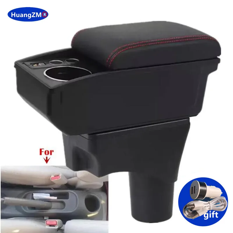 Für Nissan Sunny Armlehne Box Für Nissan März Micra K13 Auto Armlehne doppel-schicht lagerung box Tasse halter Retrofit auto Zubehör