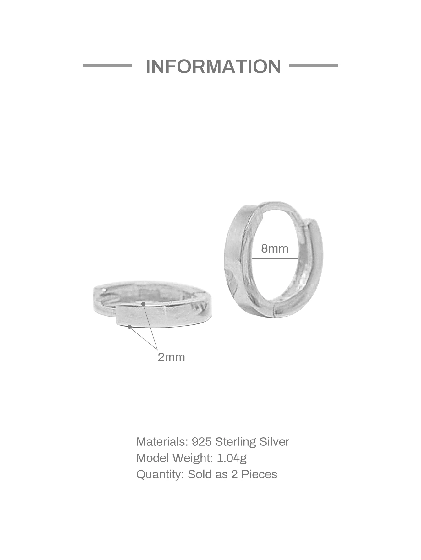 ROXI Minimalism Pendientes Round Glossy Hoop Earrings for Women Cartilage Kolczyki 925 Sterling Silver Fine Jewelry 5/6/7/8/9mm