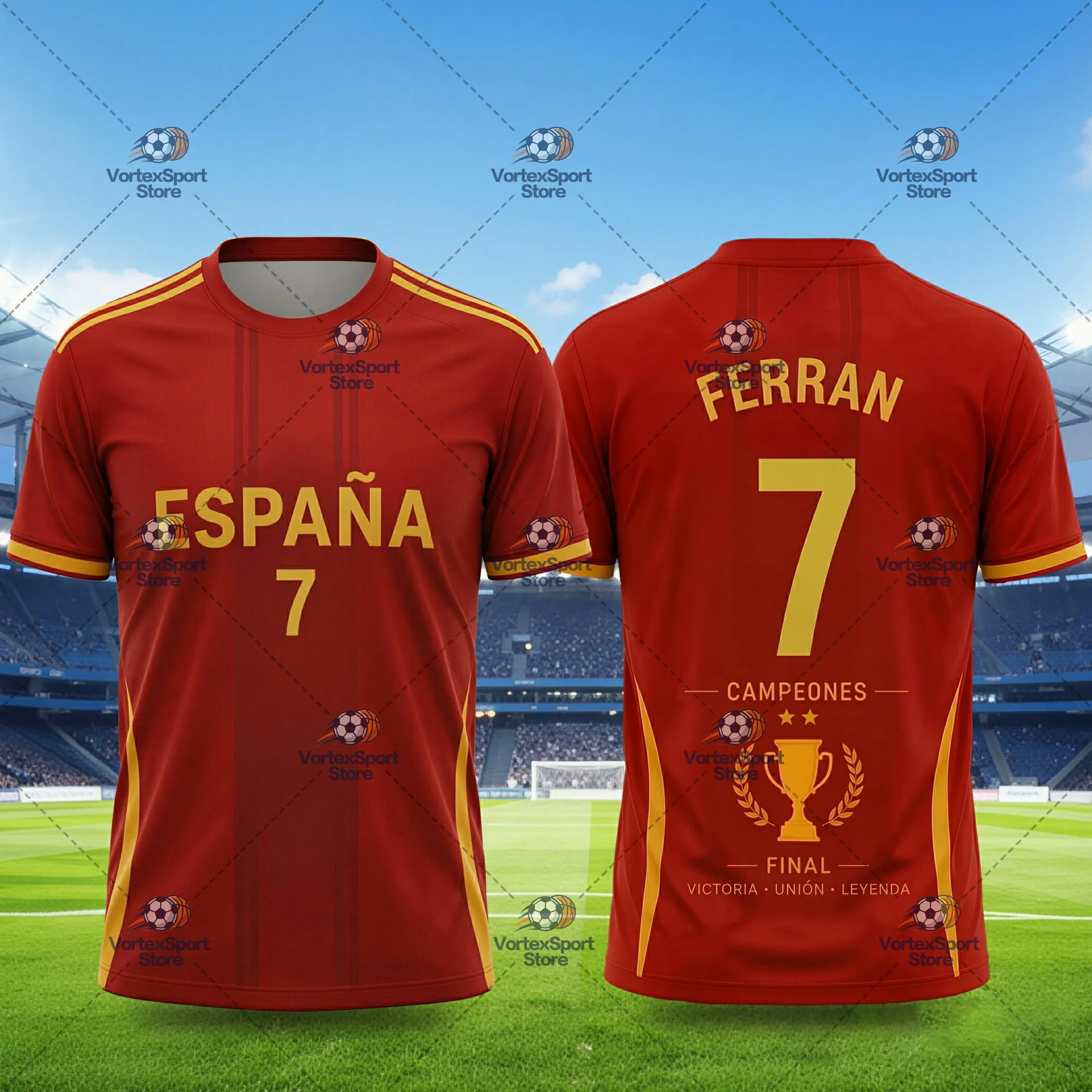 Yamal 2026 Nr. 19 Fußball Schnelltrocknendes T-Shirt Eltern-Kind Kurzarm Rundhals Spanien Fußballmeisterschaft Feier-Trikot – Detail 6