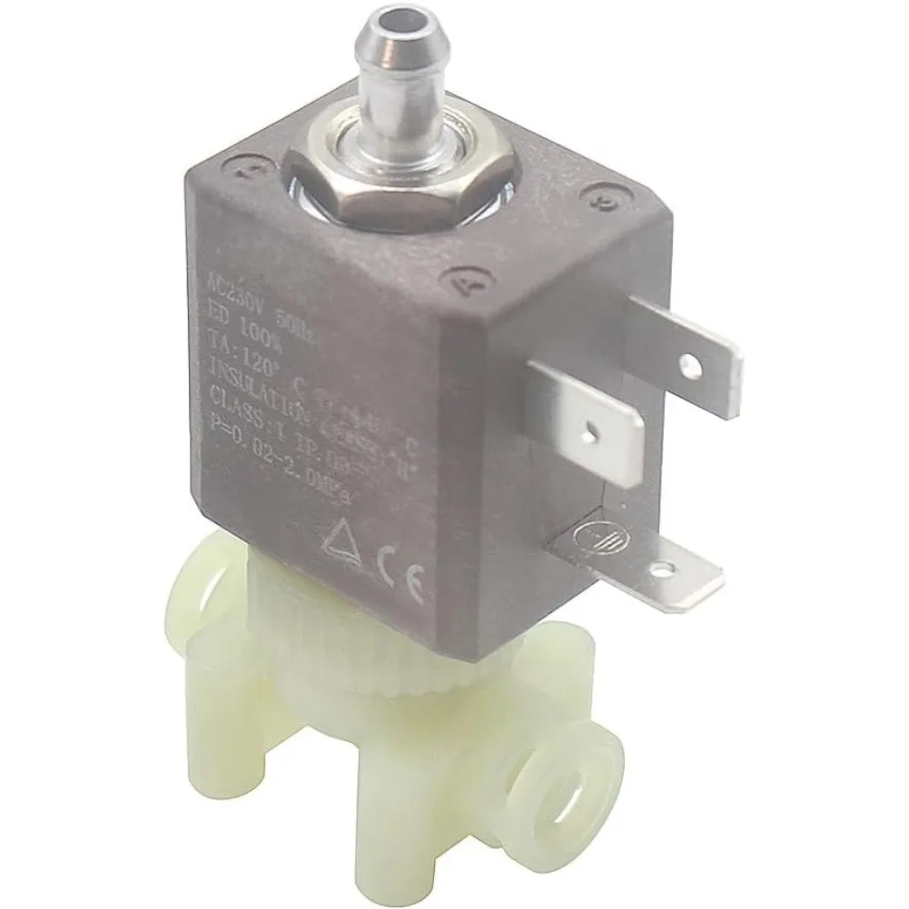 230V Solenoid Valve for Coffee Machine Steam Regulation Normally Closed Type Two/Three Way Design Pressure Range 0.02 to 2.0 MPa