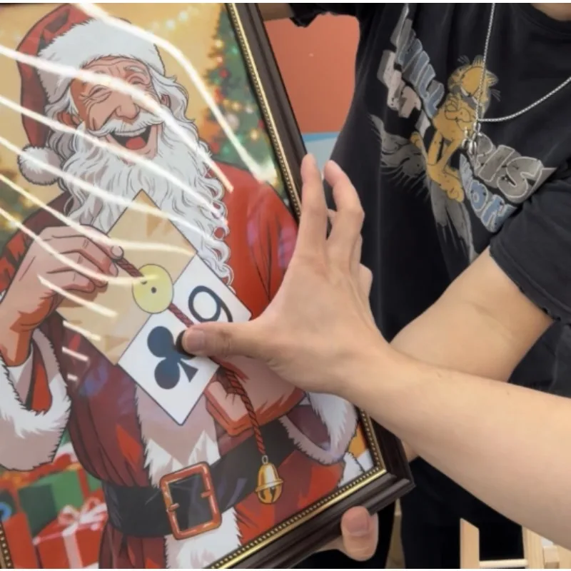 Christmas Prediction Phantom Magic Tricks Santa Claus Portrait Presents The Audience Prophecy Phantom Illusion  Props