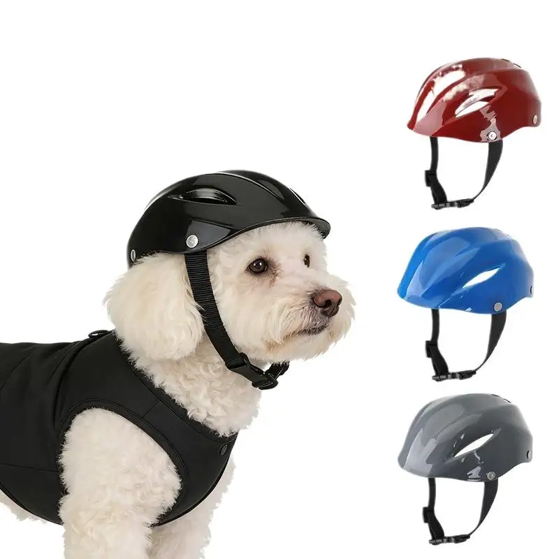 Langlebiger Modischer Kunststoff-Hundehelm mit Verstellbaren Belüftungslöchern, Welpen- und Katzen-Sicherheitshut, Spielzeug-Helm, Haustier-Kostüm, Geschenk-Zubehör – Detail 5
