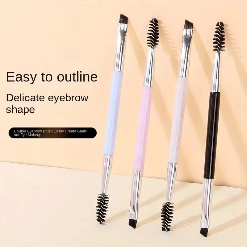 New product double-headed eyebrow brush eyebrow brush eyebrow shadow brush eyebrow comb two-headed brush