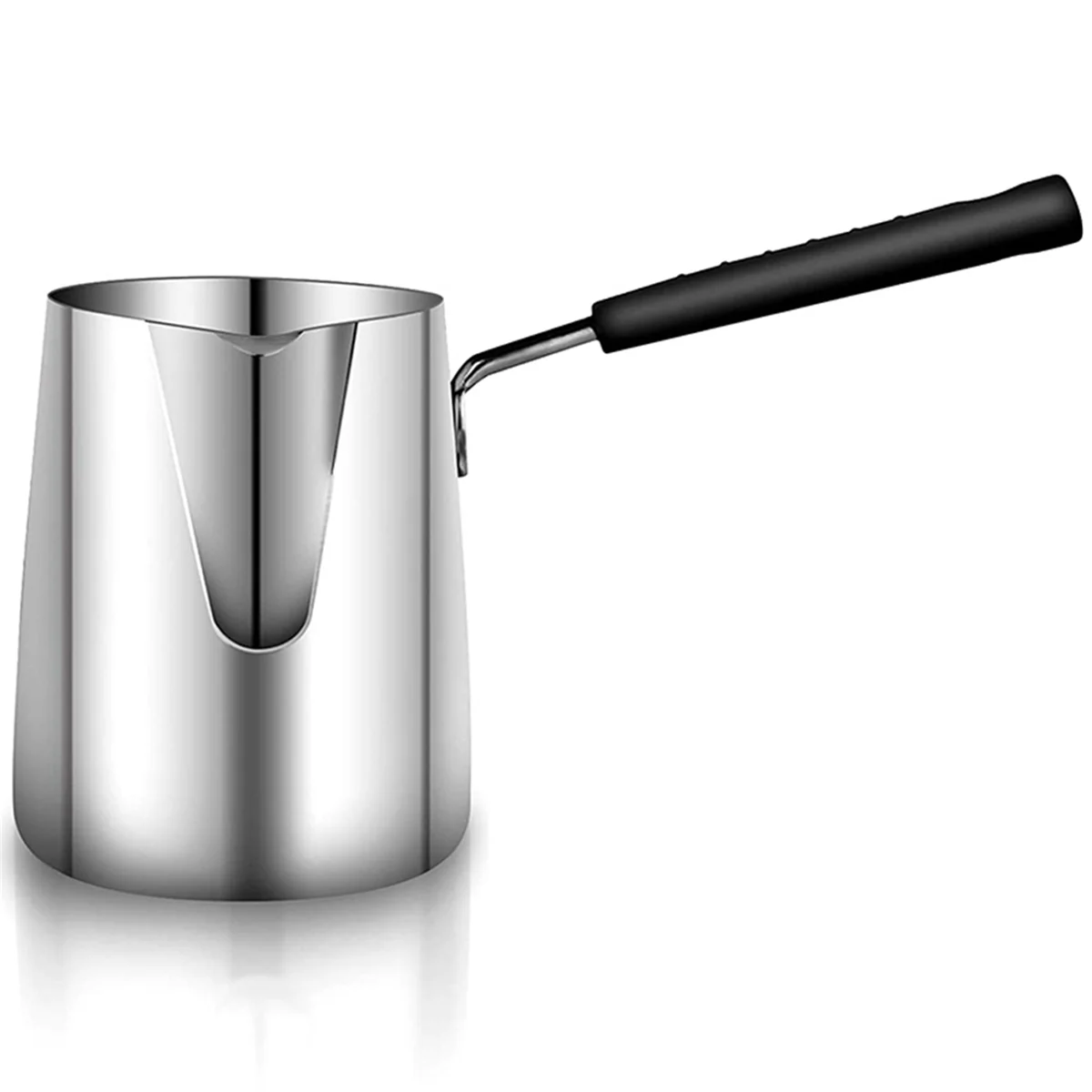 ABLK Stainless Steel Butter and Coffee Warmer,Turkish Coffee Pot,Mini Butter Melting Pot and Milk Pot with Spout -(350ML)