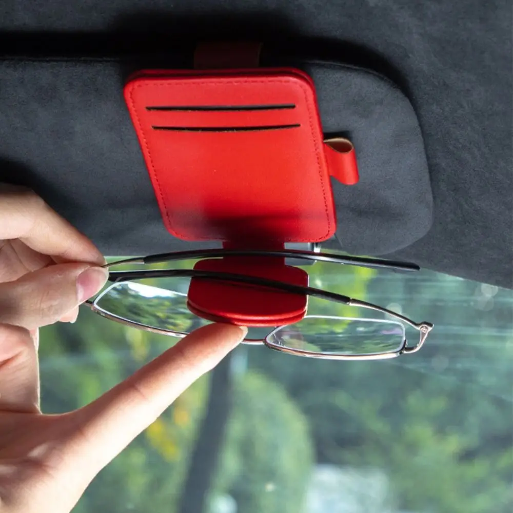 Carro Sun Visor Óculos Clip, Óculos De Sol Clip, Cartão, Ticket Holder, Stand Fastener, Pen Case, Óculos, Acessórios Do Carro