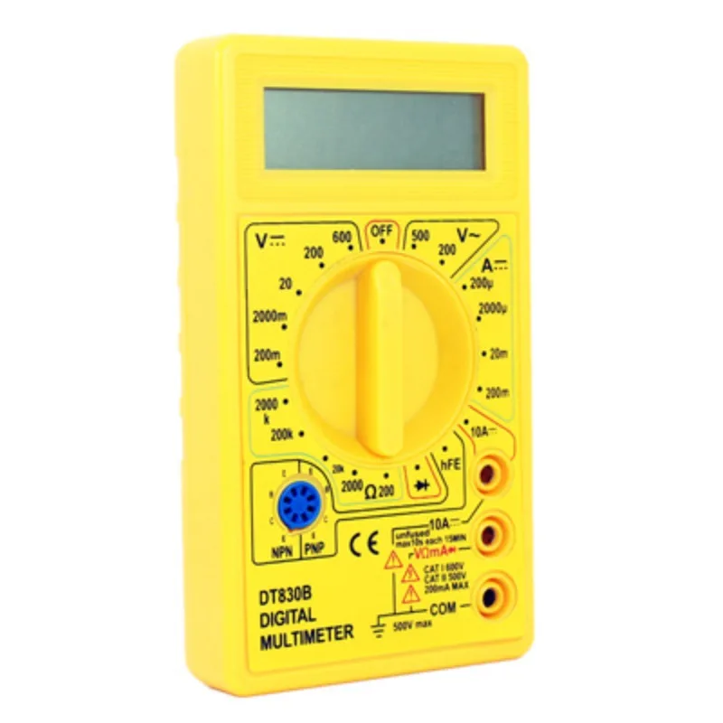 DT830B Digital Multimeter, Mini Universal Meter Handheld Multimeter Electrical Instrumentation