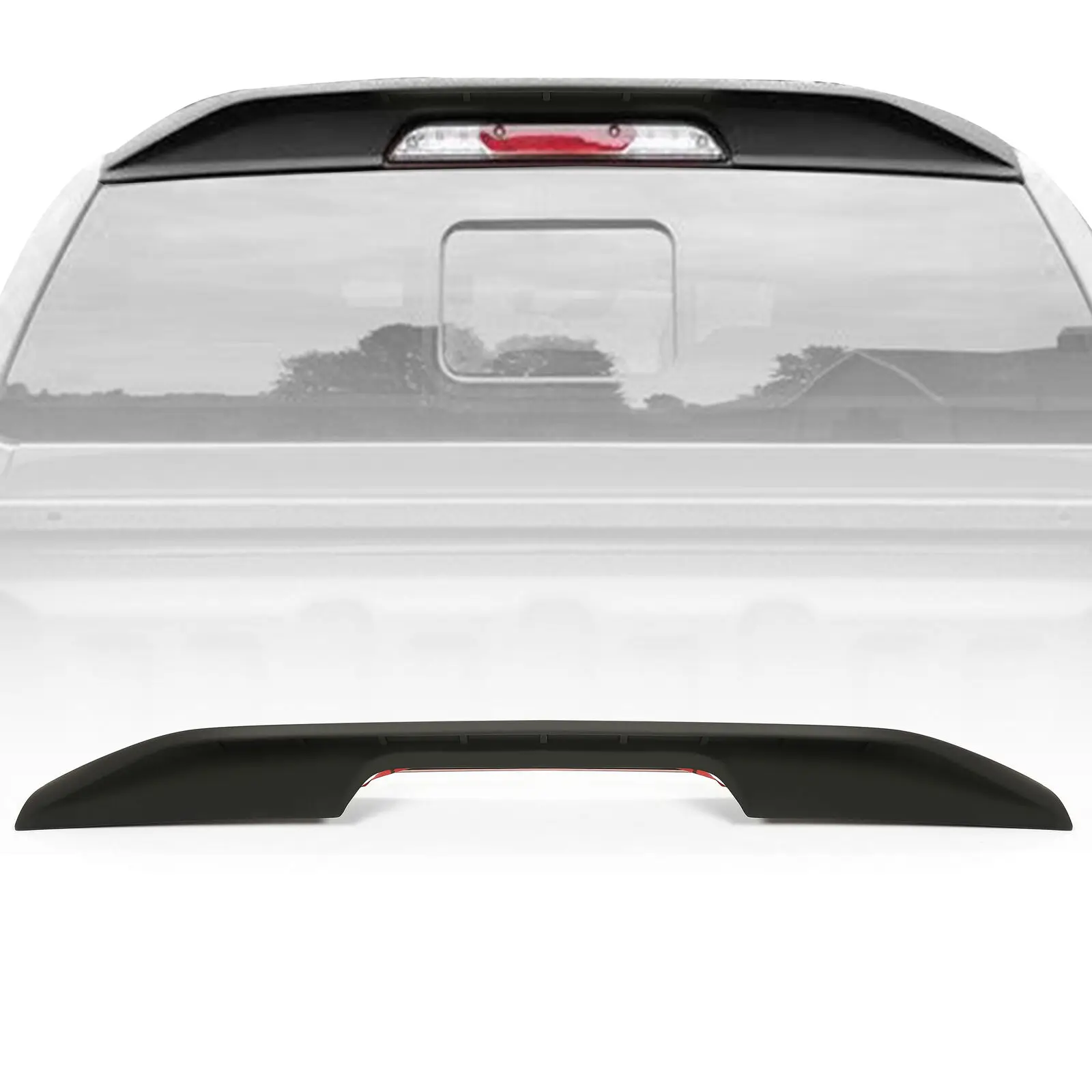 FORReplacement For Truck Cab Spoiler Compatible With 2019-2022 Ford Ranger All Cab Size Matte Black