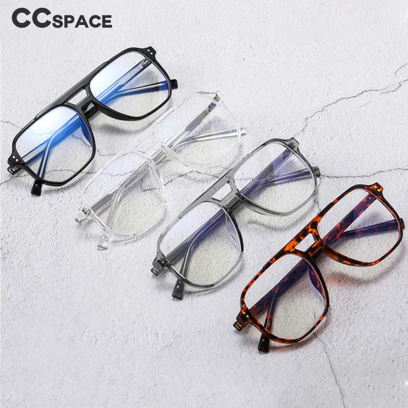54322 Big Frame Anti Blue Light Glasses Frames Men Women Square TR90 Fashion Computer Eyeglasses