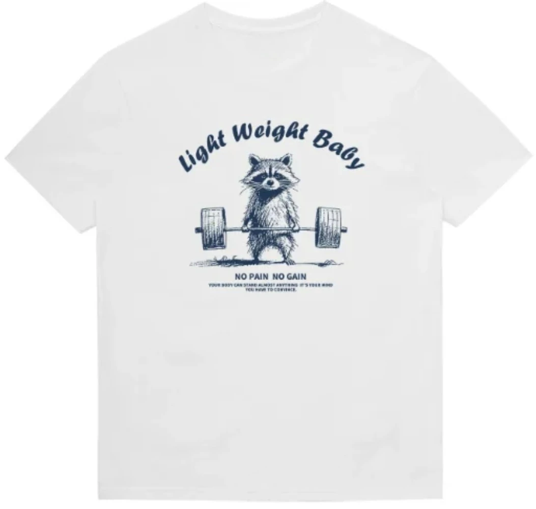 Vintage American-style Niche Design-themed Cat Print Short-sleeved T-shirt for Women Outfit Shirt Print Polyester Summer Tee