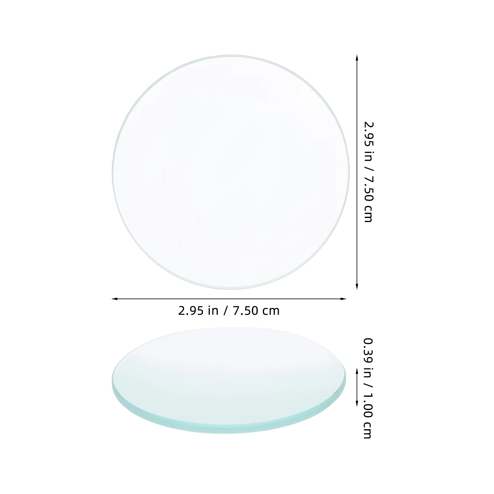 

Physics Classroom Lens 75mm Diameter 25mm Focal Biconvex Magnifying Glass Optical Heating Experiment Teaching