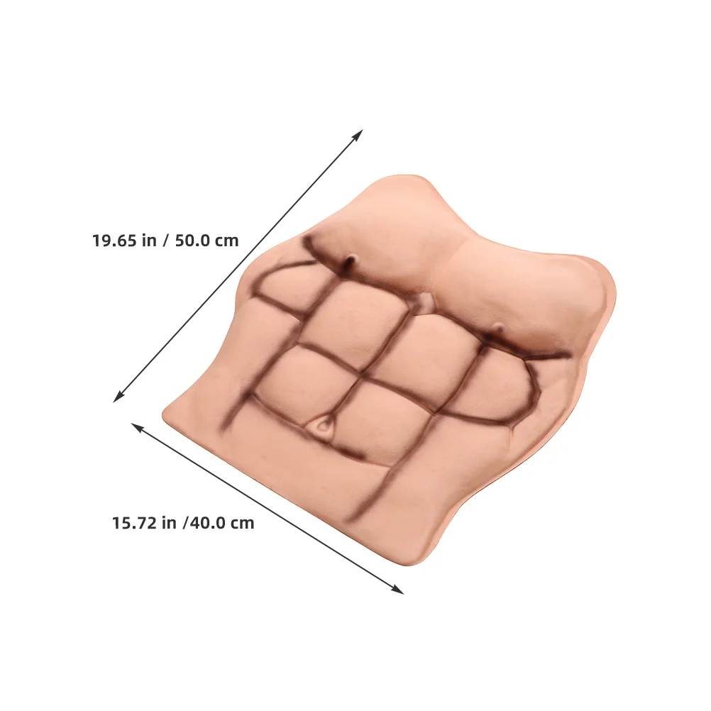 2 Stück gefälschtes tragbares ABS für Männer, realistische Muskelkostüm-Requisiten für Halloween, Cosplay und Theaterauftritte