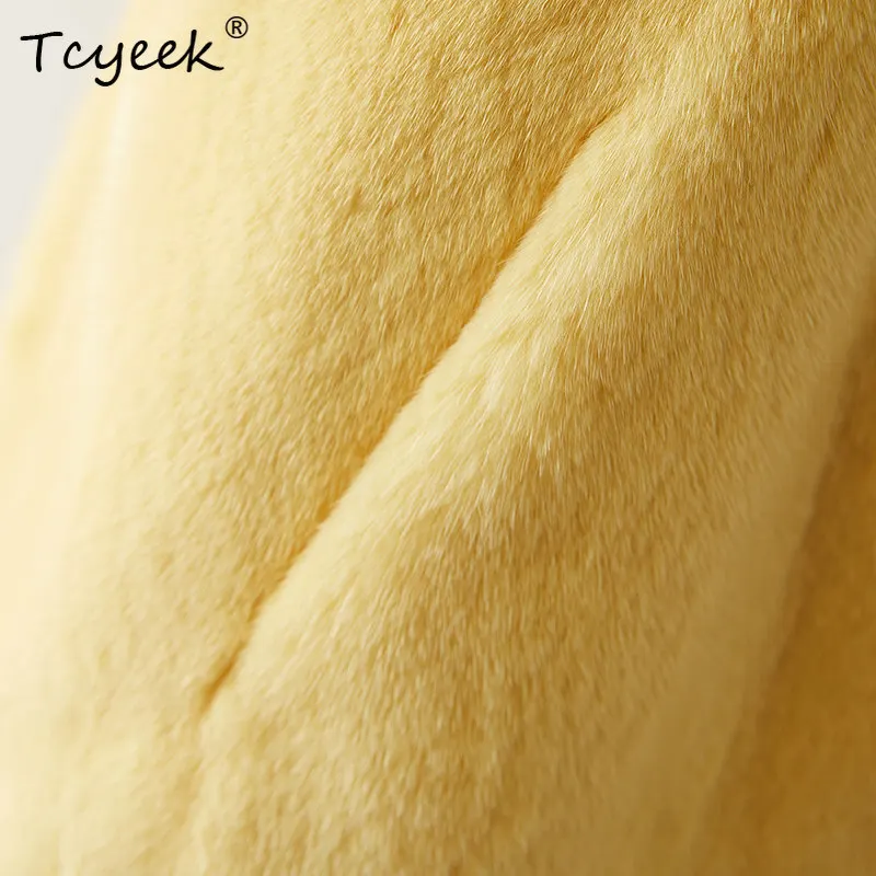 Tcyeek Whole Mink Natural Fur Coat Woman Clothes Winter Jacket Women Warm New in Coats Short Style Fashion 2026 Шуба Женская