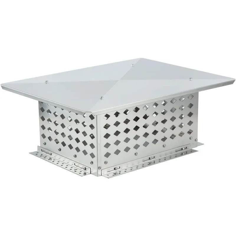 

Chimney , 9 "x 13" Chimney , 304 Stainless Steel Fireplace Chimney Cover, Suitable for mesh Flue Covers Outside Clay