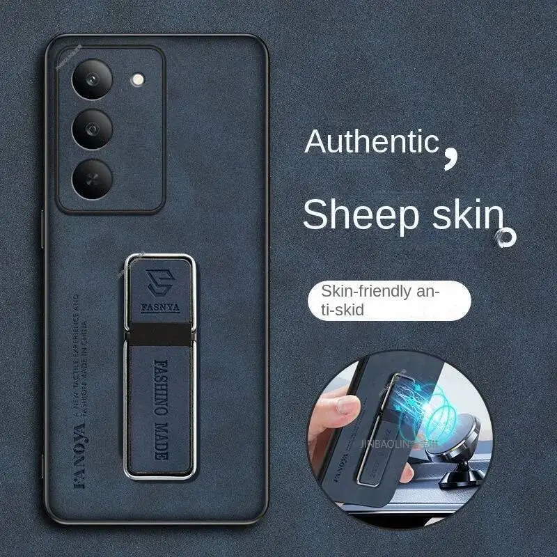 ل redmi 15 4G 5G 5C حافظة موضة جلد الغنم قوس غطاء من البولي يوريثان ل Redmi15 5G ممتص للصدمات Fudna