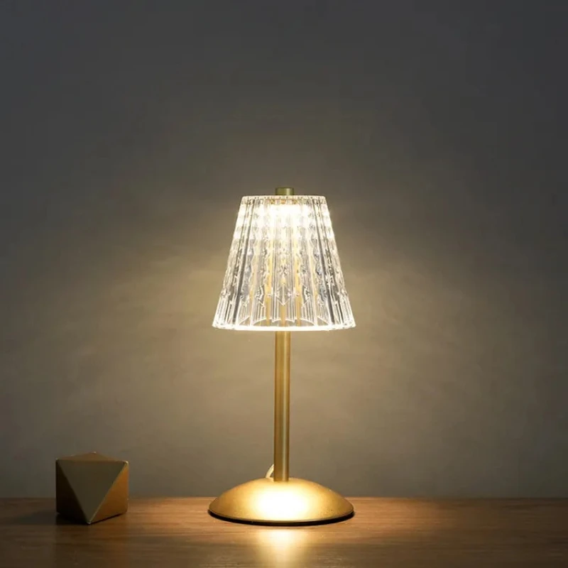 

Cordless Level 3 Touch Dimming Light Emitting Diode Desk Lamp Rechargeable Portable Battery Power Supply Night Light