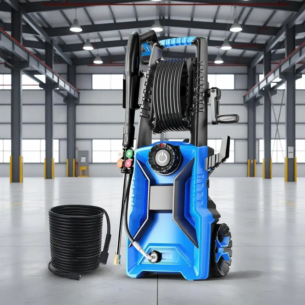 

5000 PSI Adjustable Electric Prure Washer, 2026 New Power Washer Prure Adjustable (2500PSI-5000PSI) with 33t Prure Hose , 4 Nozz