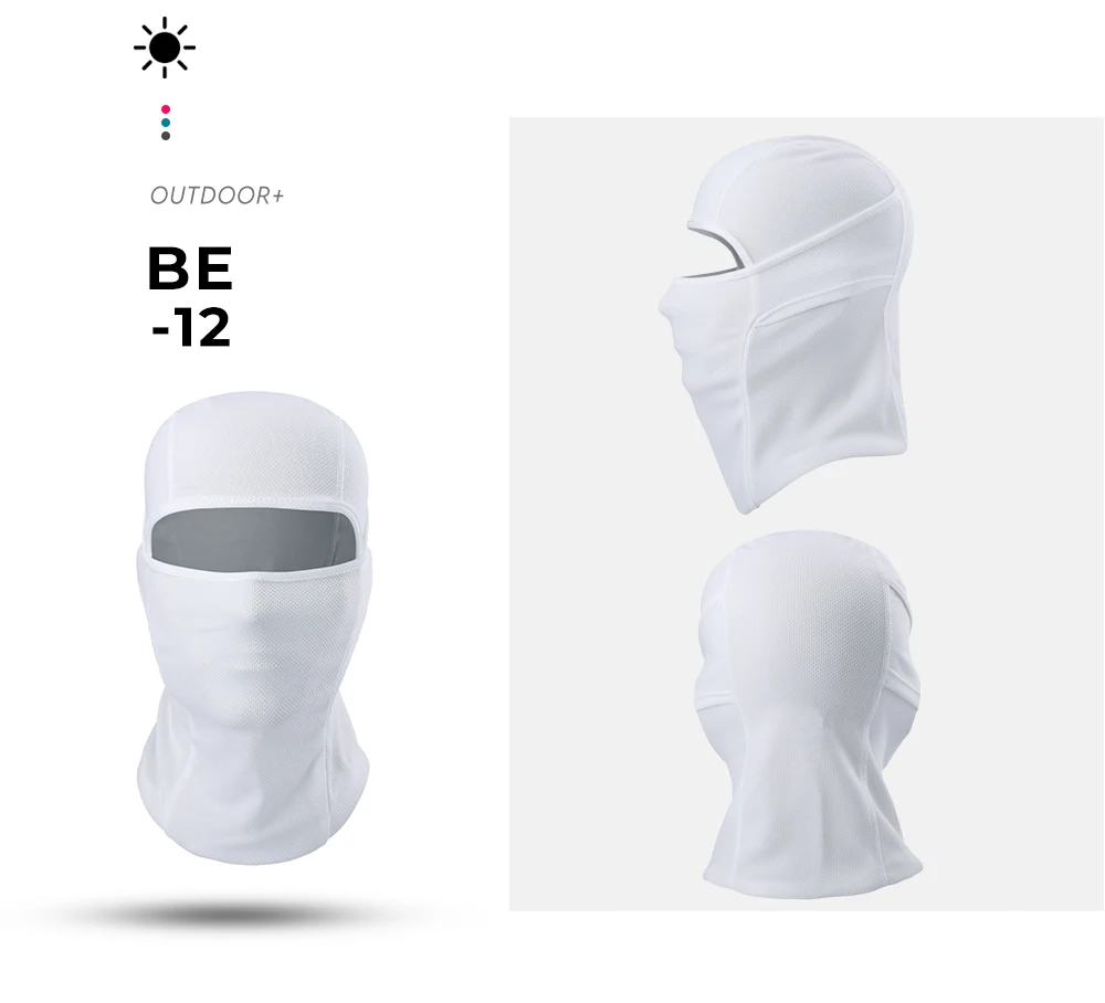 Atmungsaktive Sturmhaube Vollgesichtsmaske Sommer Outdoor Taktische Kapuze Kappe Jagd Angeln Mützen Helm Liner Winddichte Kopfbedeckung – Detail 19