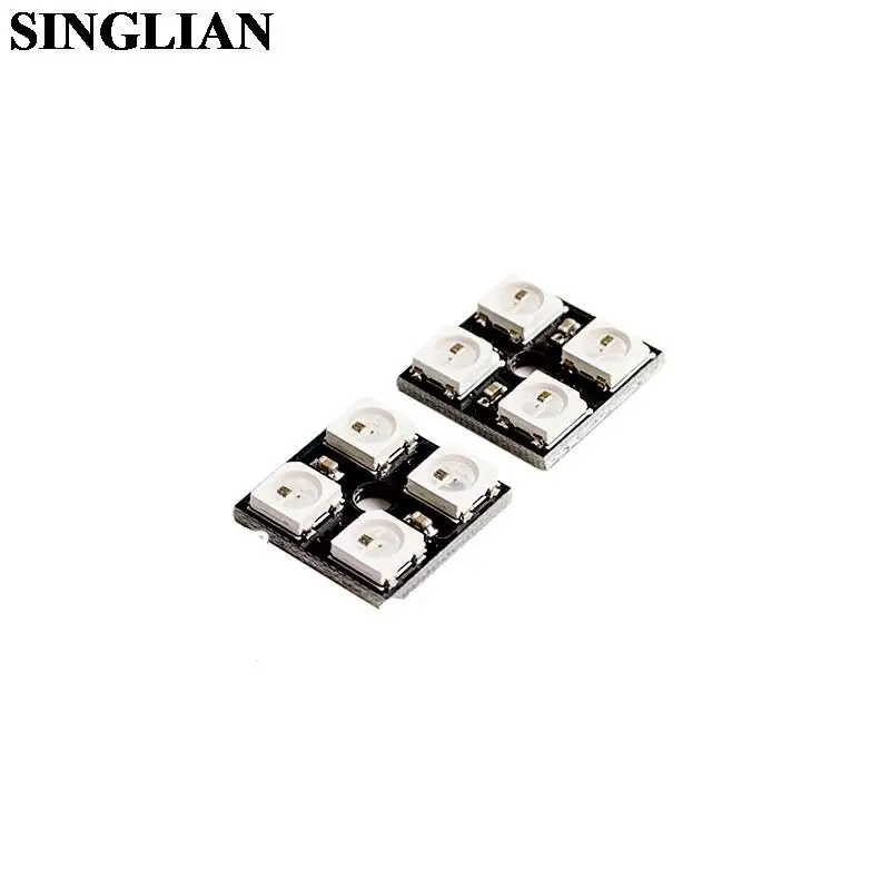 Placa de desarrollo de módulo de lámpara de Color WS2812B, controlador a todo Color LED RGB de 4 bits