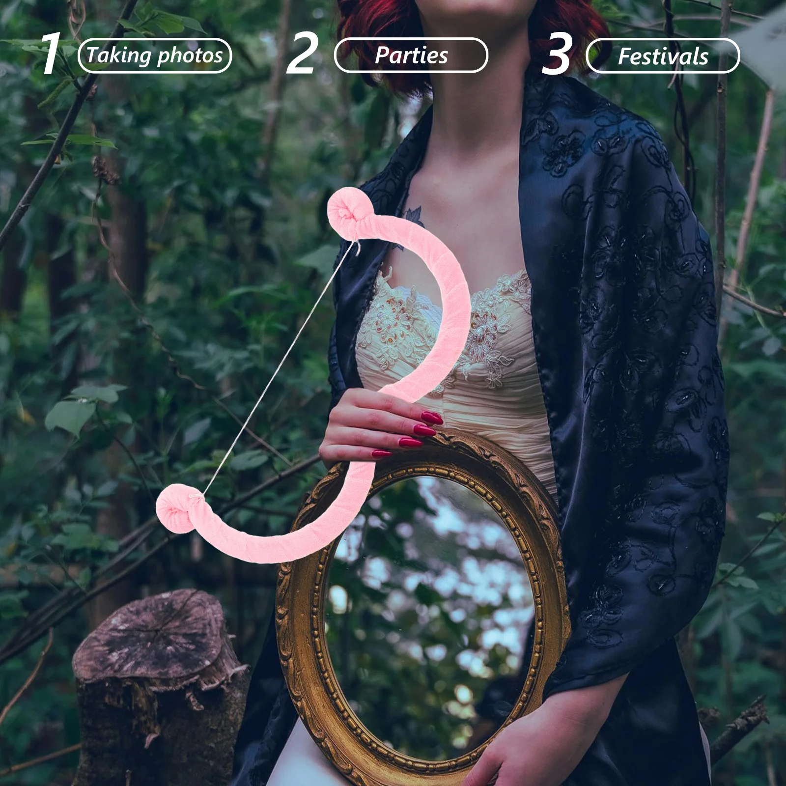 1 Zestaw Romantycznych Akcesoriów Walentynkowych: Kupidyn, Serce, Kokarda, Strzały, Okulary, Dekoracja na Imprezę, Kostium Cosplay