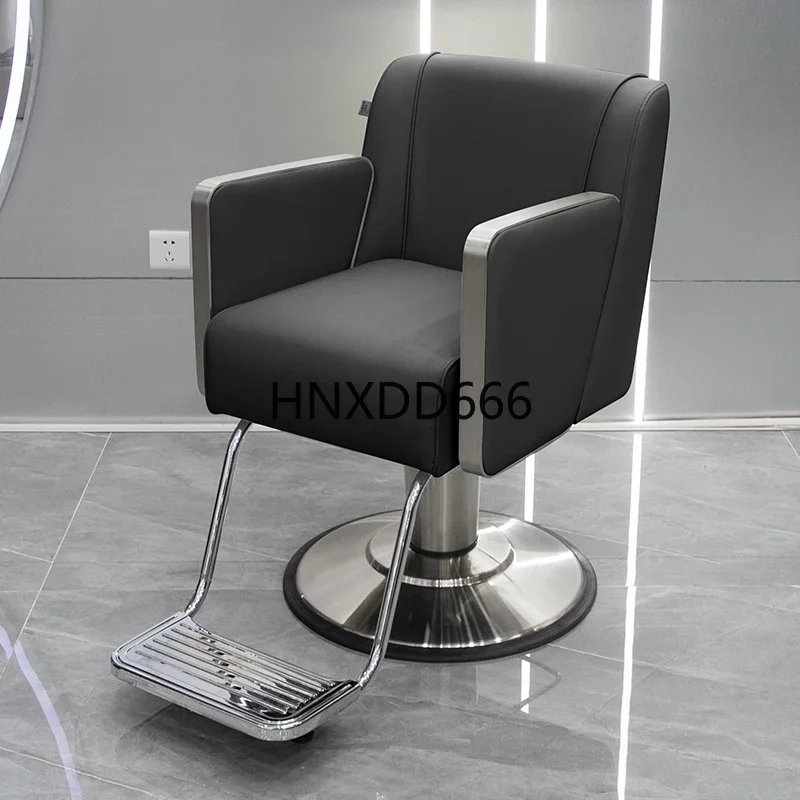 High-end barber shop chair stainless steel can be lifted and rotated