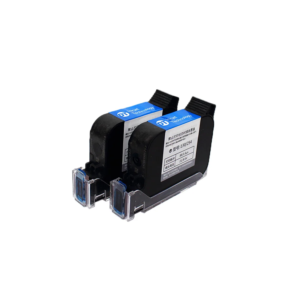 High Quality DT Online Handheld Inkjet Printer Cartridge 12.7mm Original Fast Drying Water-proof Solvent Black Ink 1/2/3/5PC