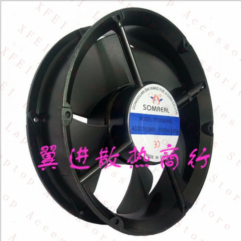 D  1pcs  FOR SOMREAL XY20060HBL 220V 0.45A full circle welder cabinet cooling fan