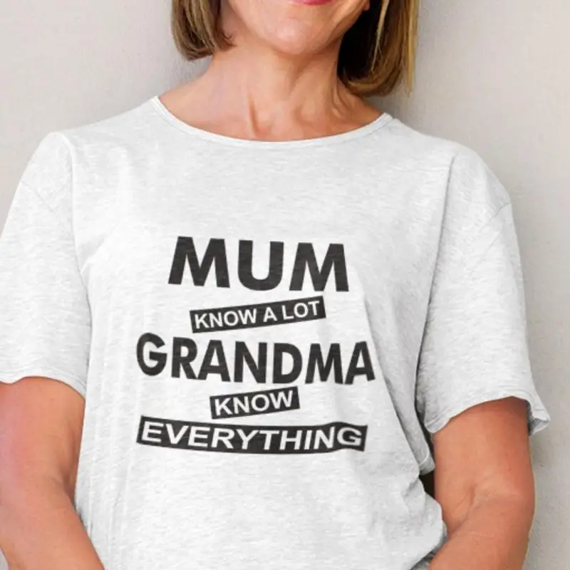 

Футболка MUMMY 28, «Мама знаешь много», «Бабушка знает вещь», суперклассная мама, мама