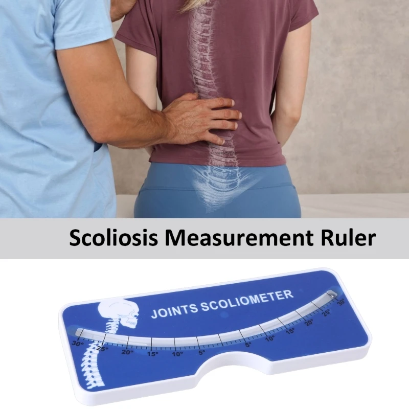 Scoliometer, Easy to Use Scoliosis Meter ABS Housing 0 to 30 Degree for Home Use Back and Spine Scoliosis Diagnosis