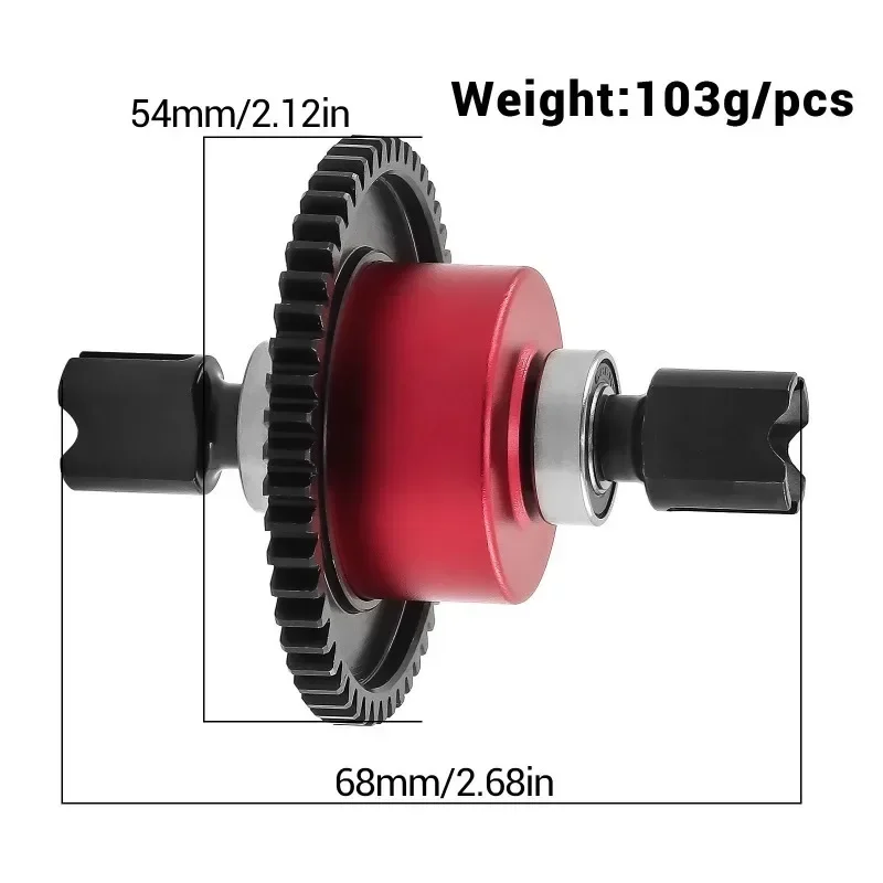 52T Center Differential Assembly for Arrma1/8 Karton Typhon Outcast Talion 6S BLX RC Car Upgrader Parts