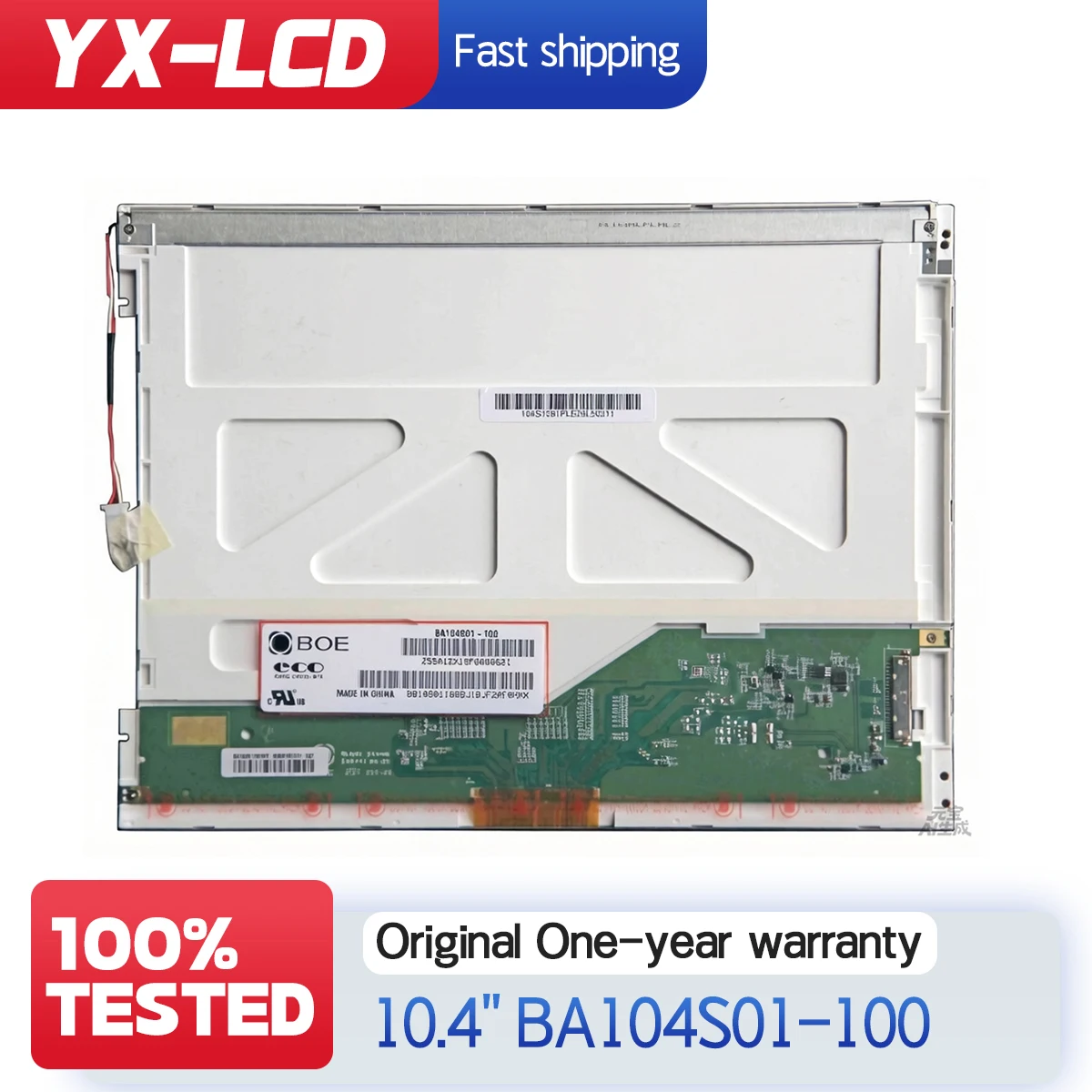 

Original 10.4inch BA104S01-100 BA104S01-200 TM104SDH01 TS104SAALC01-00 Lcd Screen Display BA104S01-300 TM104SCH02