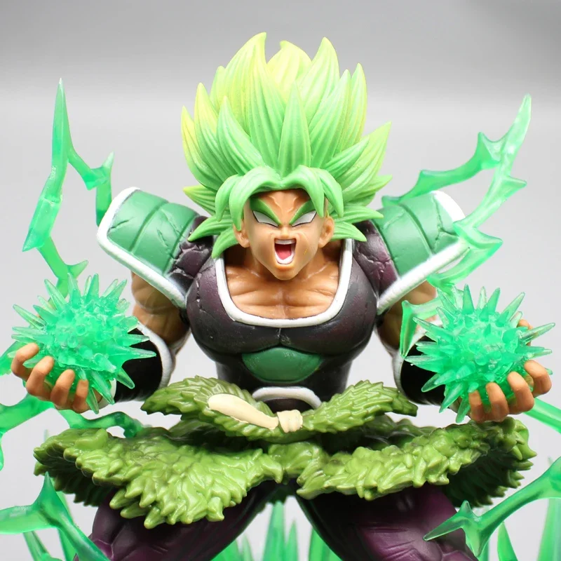 25cm Seven Dragon Ball Gk Fury Broley Super Saiya Hand Made Model Decoration Anime Animation Peripheral Doll Gift