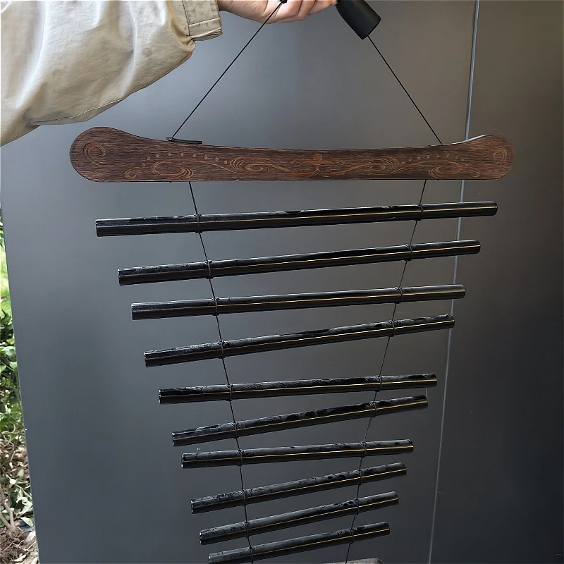 Handheld Sound Beam Chime Aluminium Portable Wind Chime Hanging Yoga Meditation Relaxation Sound Healing Percussion Chimes