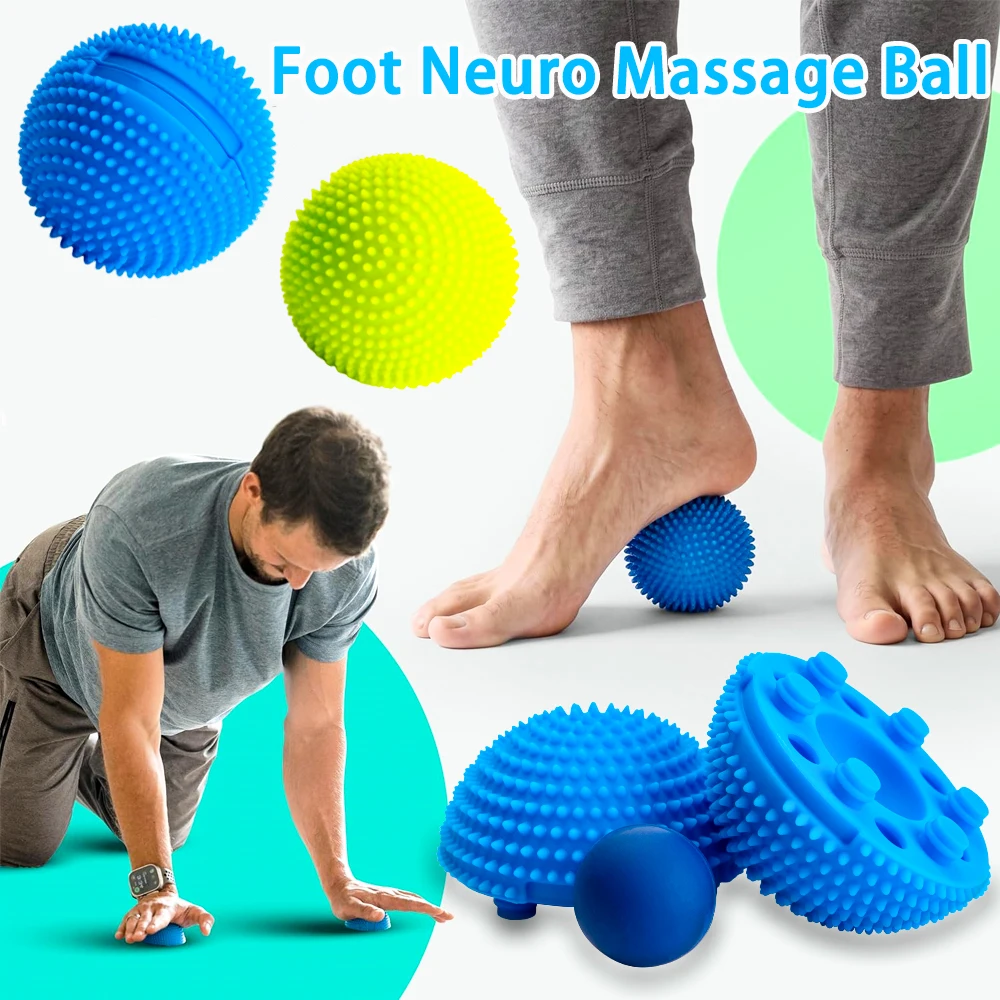Foot Neuro Massage Ball Multi Texture Trigger Point Ball Office Fitness Gym Full Body Muscle Relief Yoga Massage Roller Ball