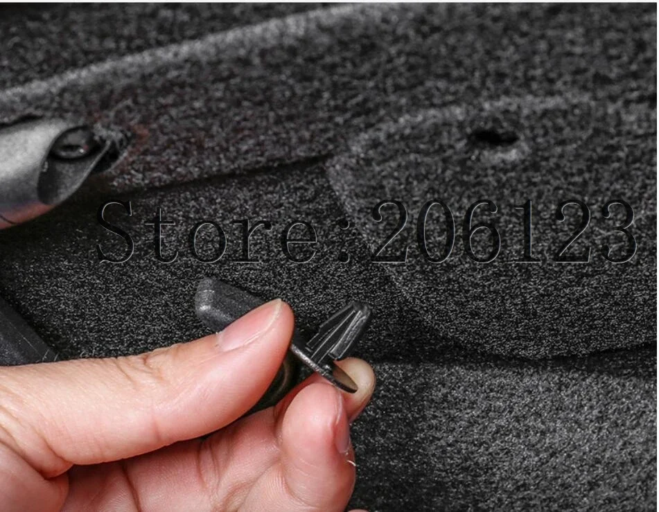 2016 2017 2018 2019 2020 2021 لأودي A4 B9 A4L سيارة التصميم سيارة جذع عازلة للصوت القطن حصيرة ملصقا حماية 1 قطعة/المجموعة