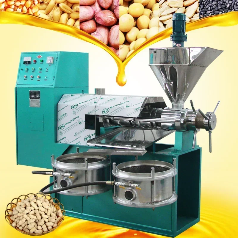 

SLX-300 Oil Pressers Machine High Efficiency Sunflower Peanut Oil Press Extraction Machine Large Capacity 130-200kg/h Motor 660
