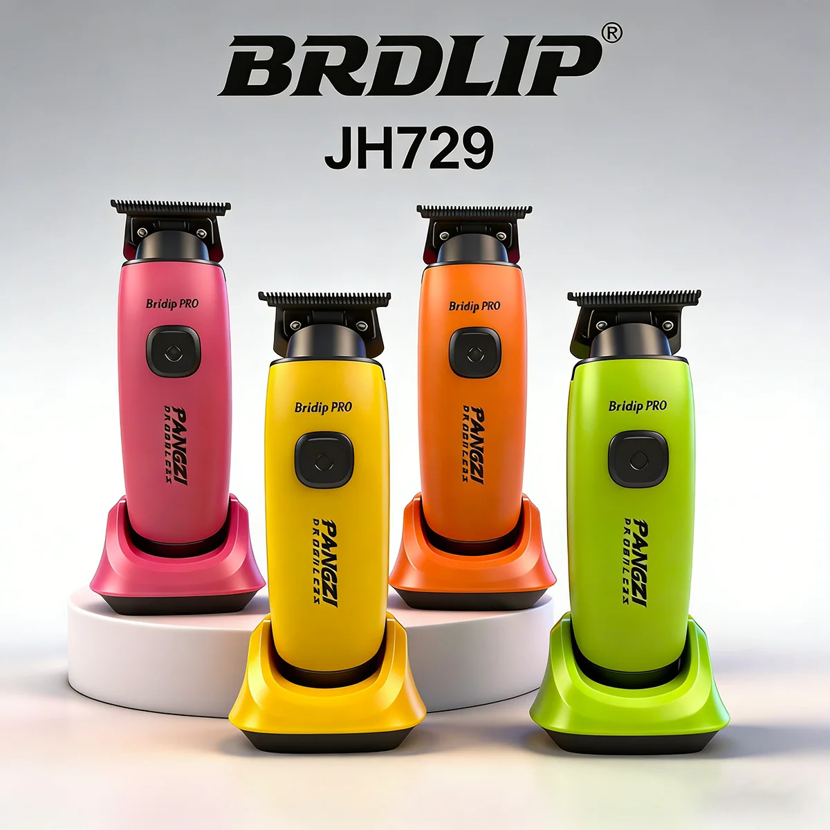 

Профессиональный электрический триммер для волос BRD 729 DLC с лезвием, 8000 об/мин, бесщеточный двигатель с регулируемой скоростью, с базой, для мужчин, для барбершопов.