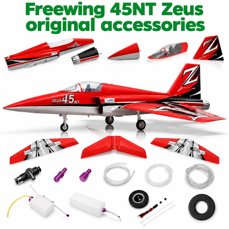 Freewing 45nt Turbojet Original Accessories, Main Wing, Vertical Tail, Nose Cover, Fuel Tank, Oil Pipe, Brake Wheel, Landing