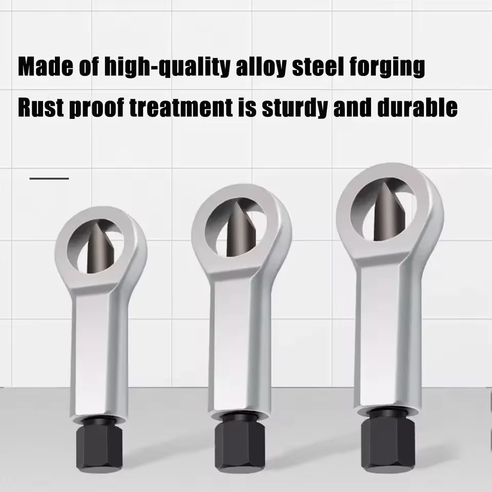 9-27mm Rusty Nut Separation Wrench Damaged Screw Nut Splitter Spanner Manual Remove Cutter Steel Portable Hex Extractor Tools