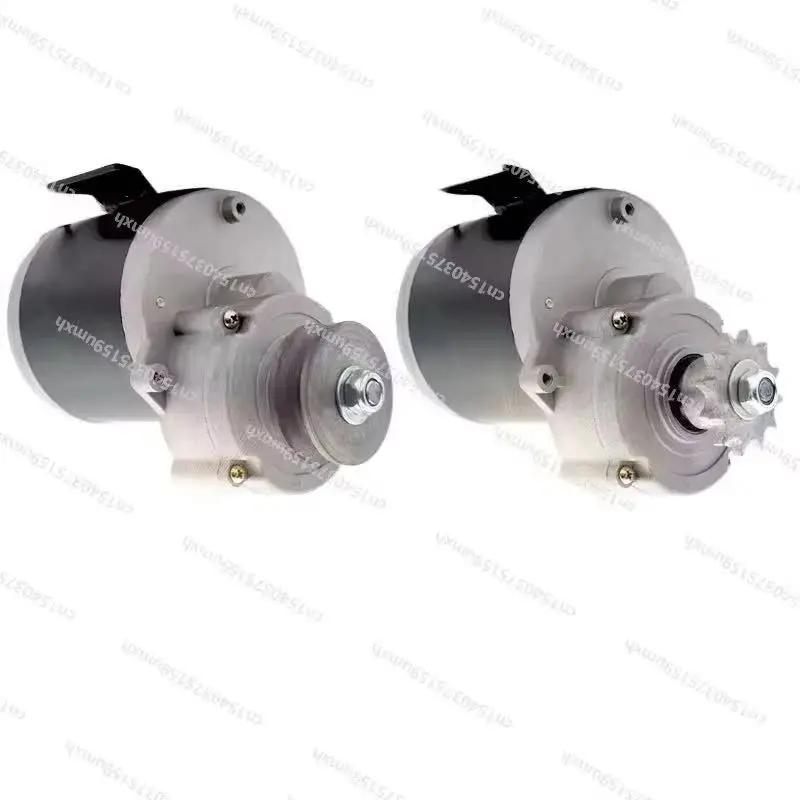 12V 24V 600W DC Coil Winding Motor High-Power Spray Drive Motor with 100-120 RPM 428 Sprocket 12 Teeth for Modified Installation