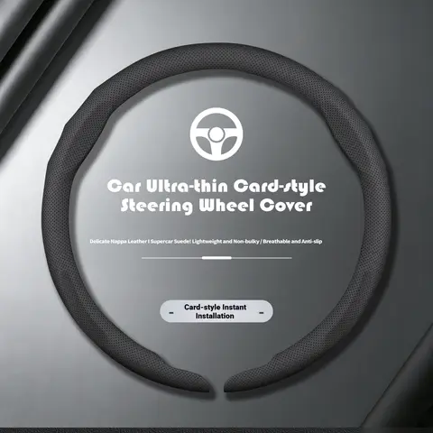 For Chevrolet Cruze Bolt Aveo Spark Onix capti Cavalier Car snap-on Leathe Anti-slip steering wheel cover Auto Suede Accessories