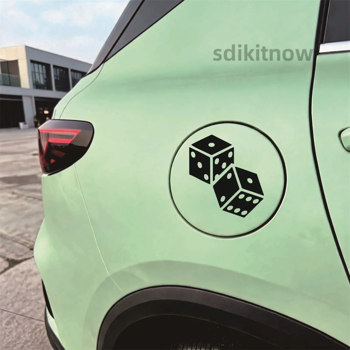 Lucky Dice Gamble Vinyl Car Sticker Retro Classic Decal Waterproof Window Styling for Ford Toyota Jeep BMW Audi Volkswagen Honda
