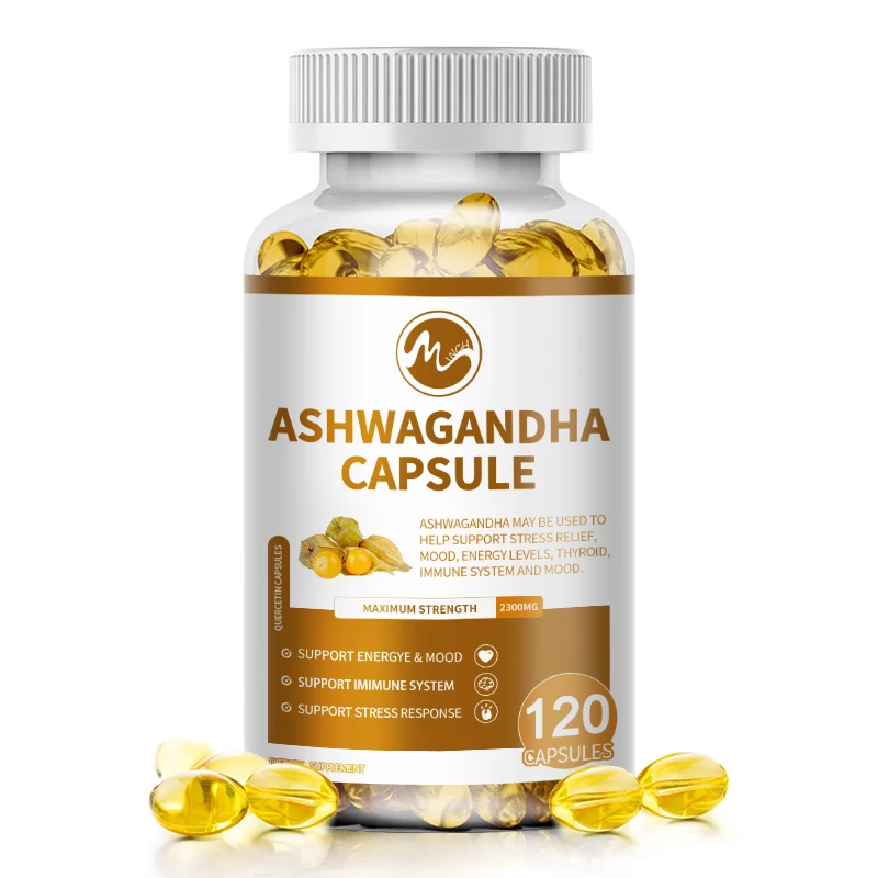 Minch Ashwagandha Extract Capsule Improving Sleep, Enhancing Immunity Focus, Brain, Energy Support Health Supplement