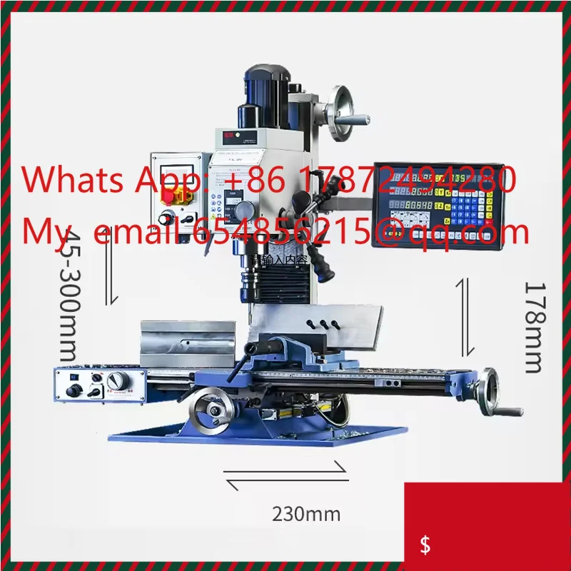 1000W FS-30V  Wood Metal Feed Drilling and Milling Machine Conventional Automatic Variable Speed With Digital Display