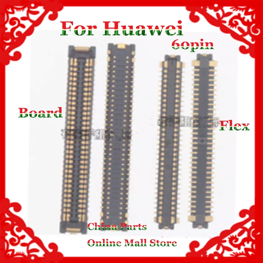 call connection seat motherboard cable screen 60 pin 10-100Pcs/Lot For Huawei P40 P40PRO + PRO Send