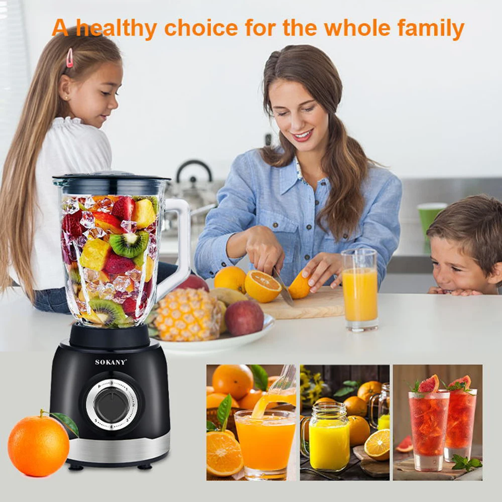 Electric Food Multi-function Mixer, Auxiliary Food Grinder, Suitable for Shakes and Fruit Drinks, Meat, Sauces