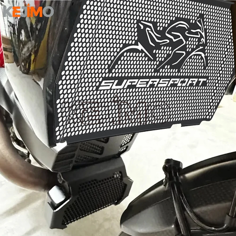 

Motorcycle Radiator Guard Cover Grille Protector FOR Ducati SuperSport 939S 939 950S 950 2017 - 2026 2025 2024 Oil Cooler Guard