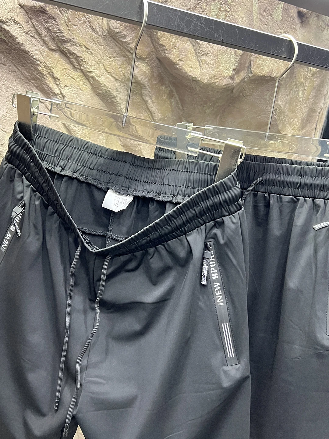 Verano al aire libre seda de hielo Qui seco transpirable alta elasticidad función deportiva orts pred cremallera Nylon LICRA pantalones casuales