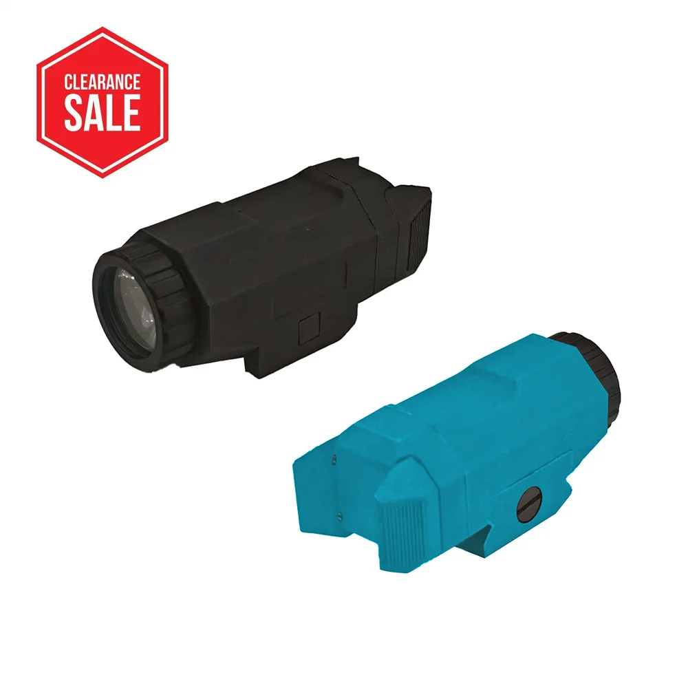 

​ ​ Распродажа тактического фонаря: крепление на рейку Пикатинни | Черный/Синий | Постоянные и стробоскопические режимы ​ ​